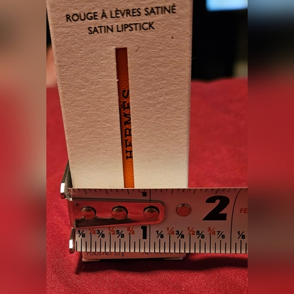 6 Hermes small box empty gift satin lipstick outer box rouge 4" x 1.5" - Picture 14 of 15